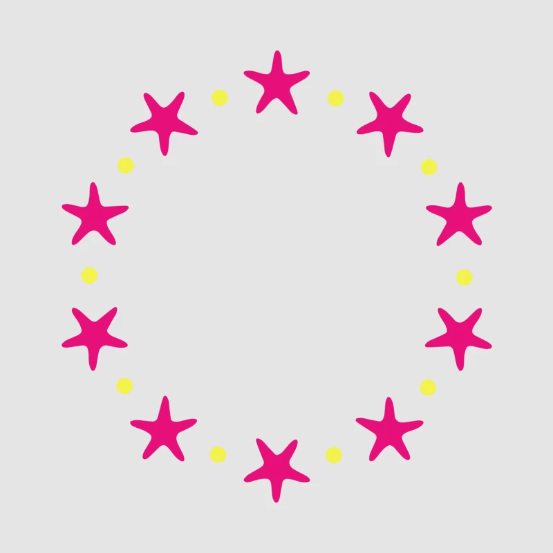 Cercle de étoiles roses avec points jaunes Homme Sweat à capuche
