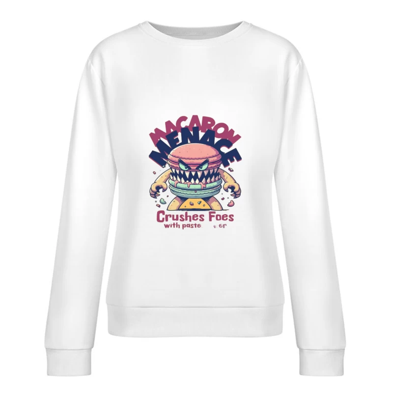 Macaron Menaçant Femme Sweat-shirt à enfiler