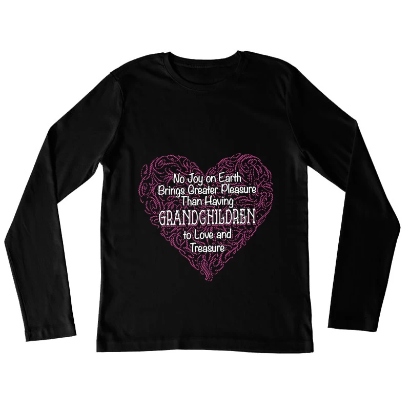Amour et joie des petits-enfants Femme Manches Longues T-Shirt