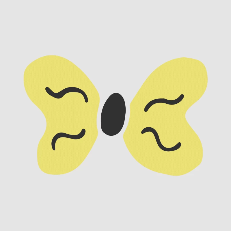 Illustration de papillon minimaliste Homme Sweat à capuche