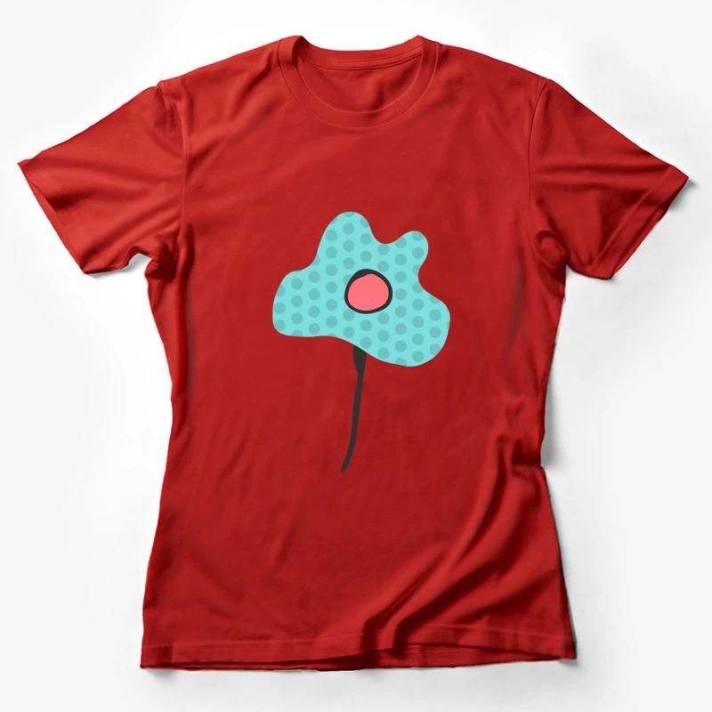 Illustration abstraite de fleur Femme T-Shirt