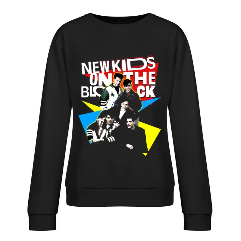 New Kids On The Block Retro Album Art Design Female Pullover Sweatshirt