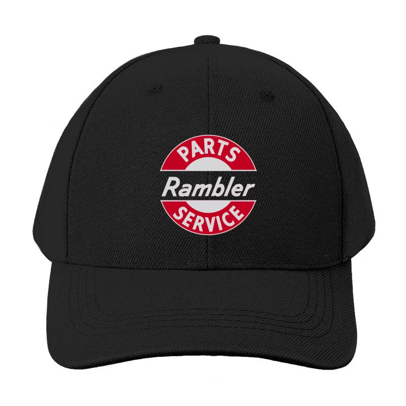 Vintage Rambler Parts & Service Logo Design Baseball Cap