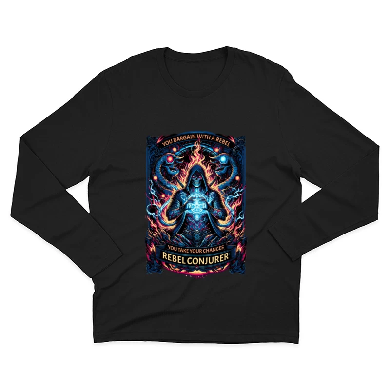 Rebellischer Beschwörer der Dunkelheit Herren Langarm T-Shirt