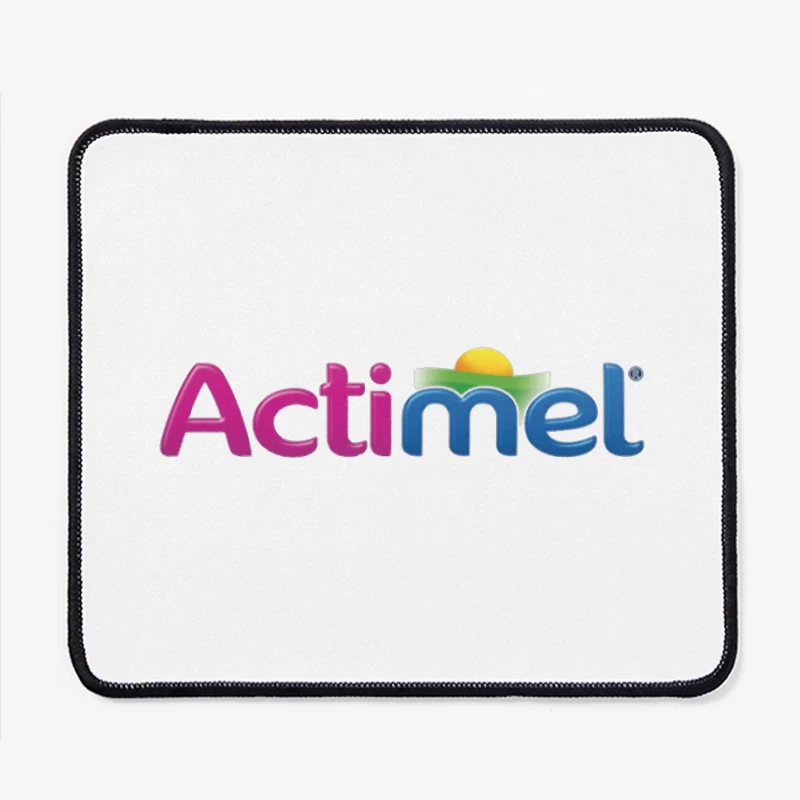 Actimel Dairy Brand Colorful Logo Design Mouse Pad