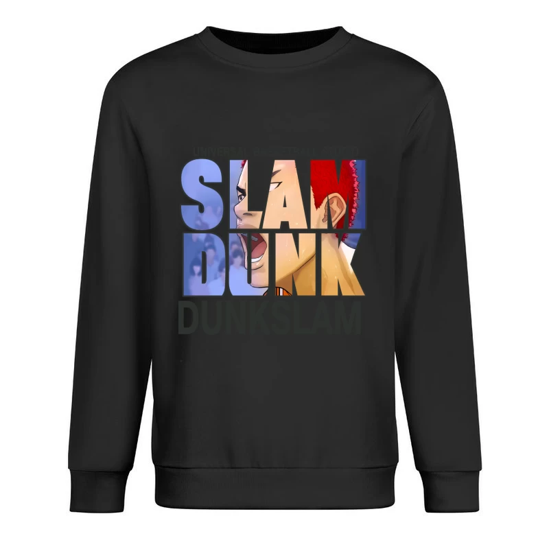Basketball-Slam-Dunk Design Herren Pullover Sweatshirt