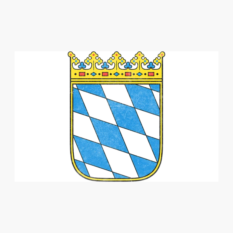 Bavaria Coat of Arms  Faded Style Region Design Travel Mug