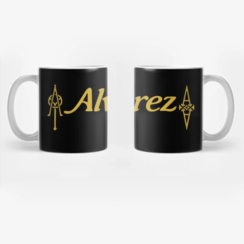 Alvarez Guitar Company Gold Logo Design Coffee Mug