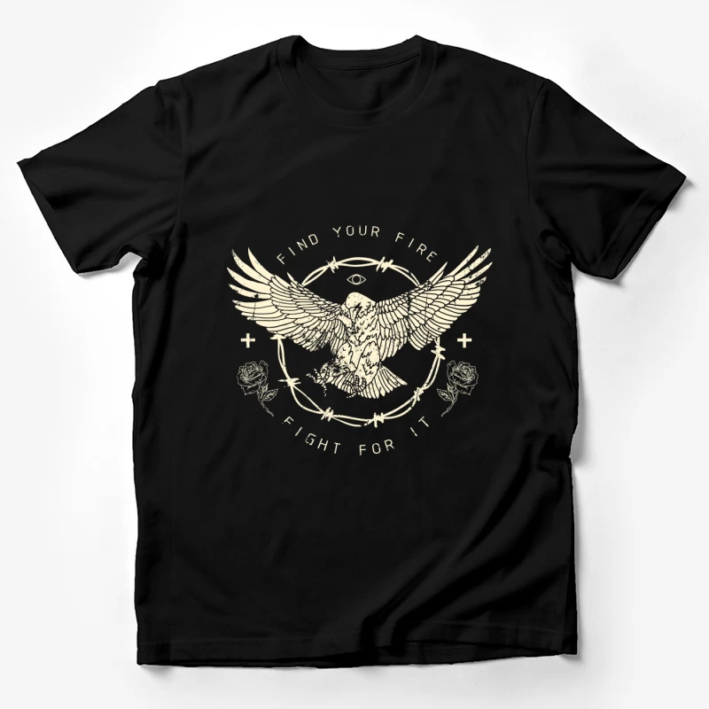 Aigle et Symbole de Motivation Homme T-Shirt