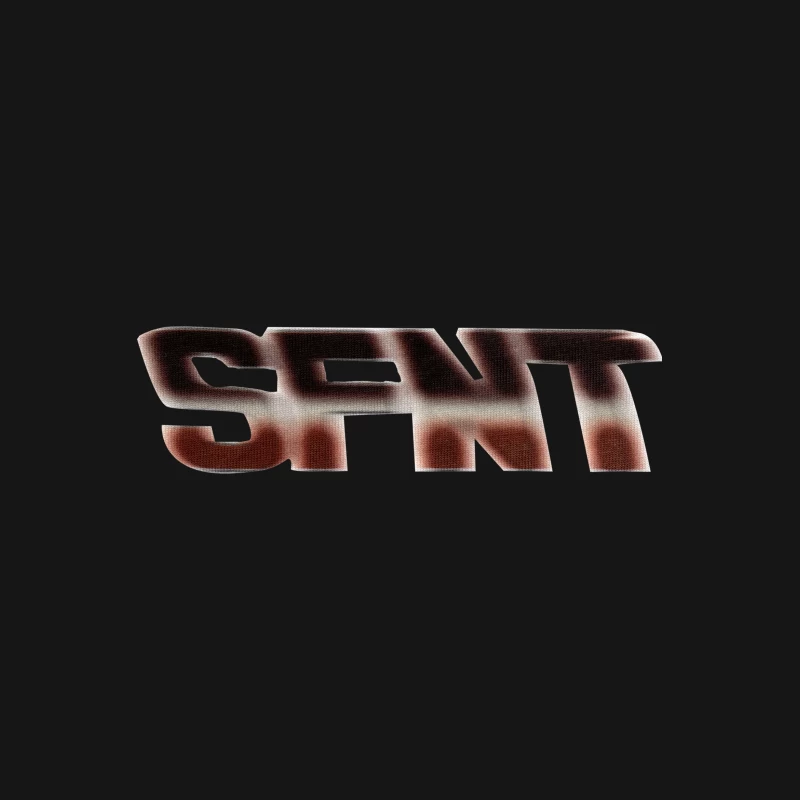 Verzerrte SFNT-Typografie Herren T-Shirt