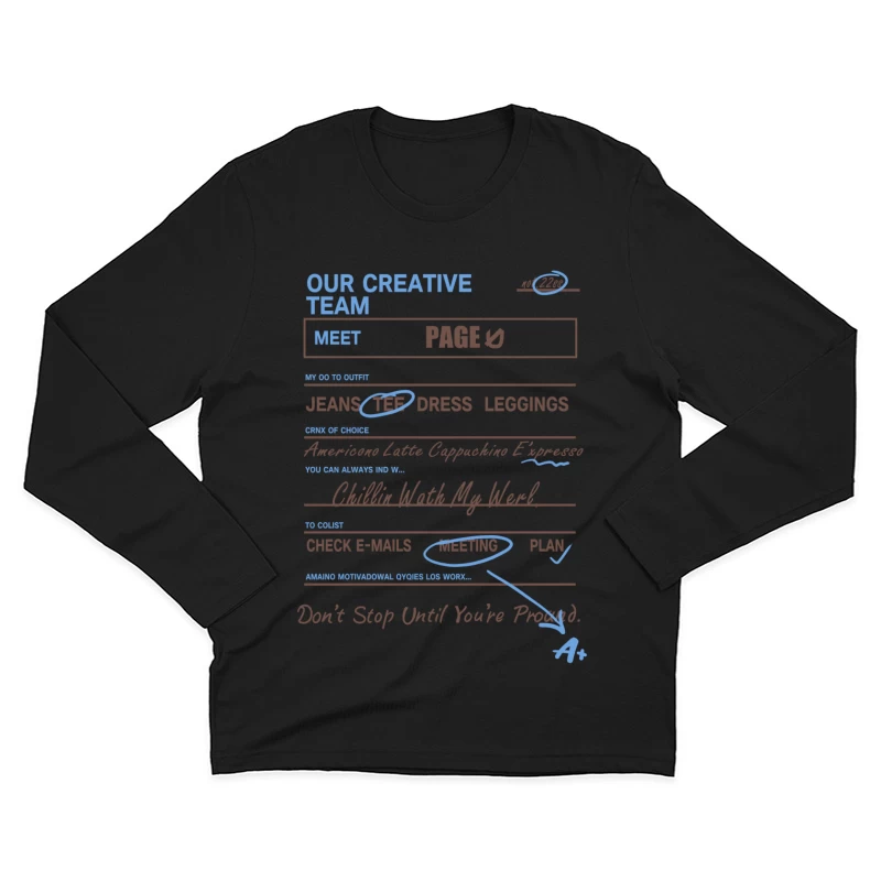 Kreativteam Vorstellung Herren Langarm T-Shirt