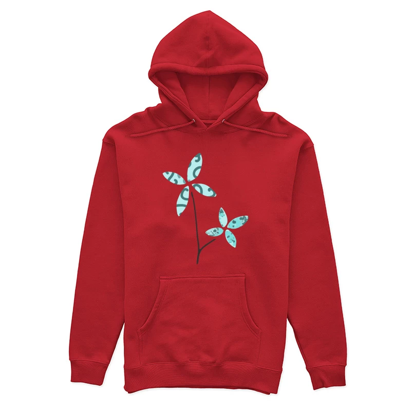 Illustration florale abstraite Femme Sweat à capuche