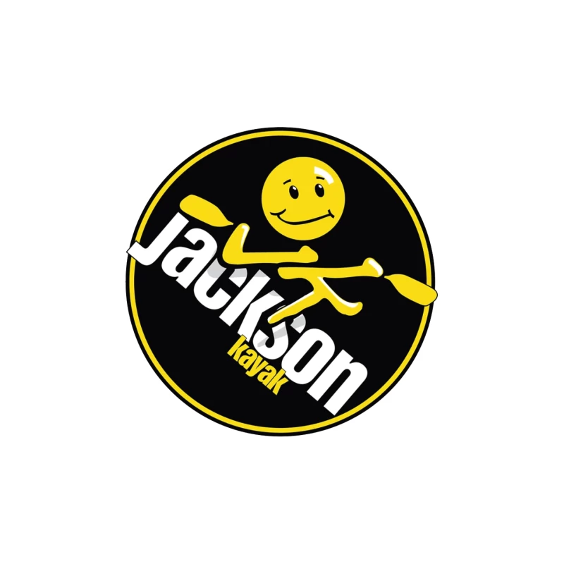 Jackson Kayak Sports Logo with Yellow Smiley Design Mouse Pad