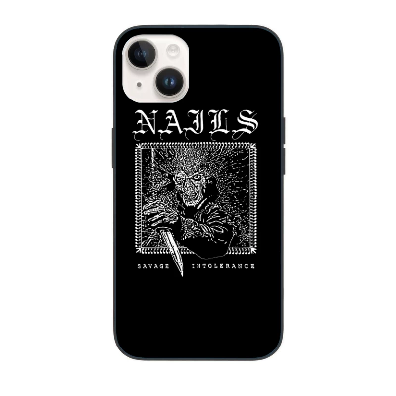 Nails Savage Intolerance iPhone Case