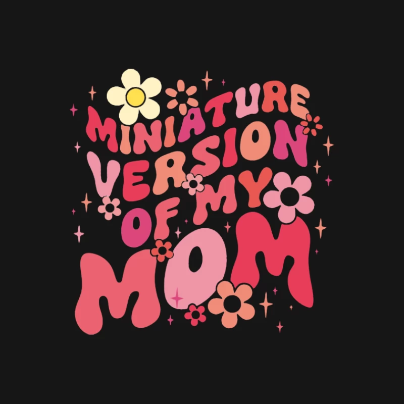 Miniaturversion meiner Mutter mit Blumenmotiv Herren T-Shirt
