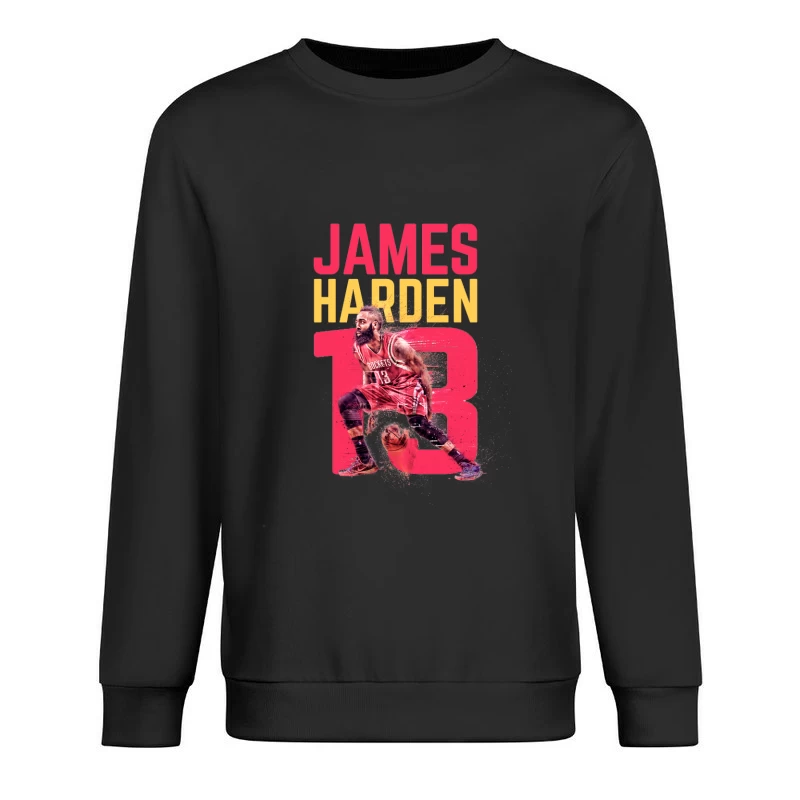 Basketballspieler James Harden Portrait Herren Pullover Sweatshirt