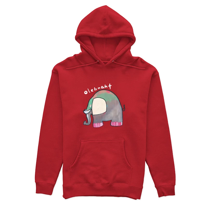Éléphant de dessin animé coloré Femme Sweat à capuche