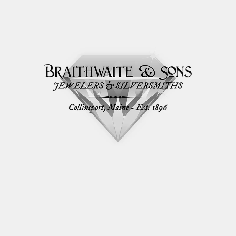 Vintage Maine Jewelry Store Logo with Diamond Icon Male Tank Top
