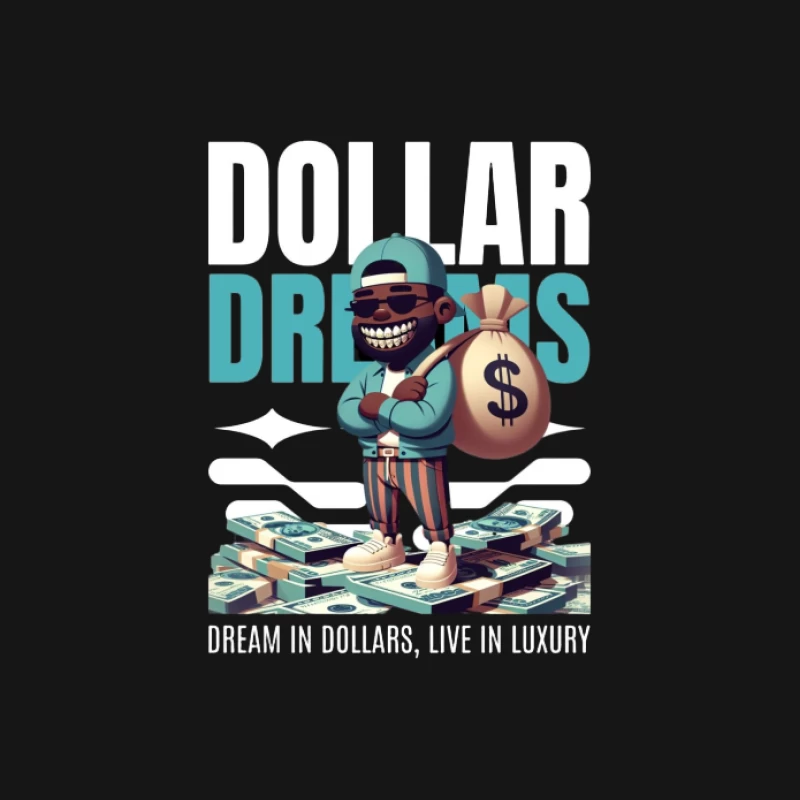 Rêves en Dollars: Vie de Luxe Homme T-Shirt