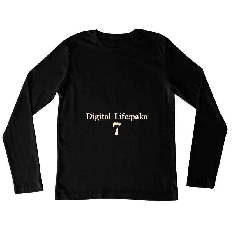 Digitale Leben: Paka 7 Damen Langarm T-Shirt