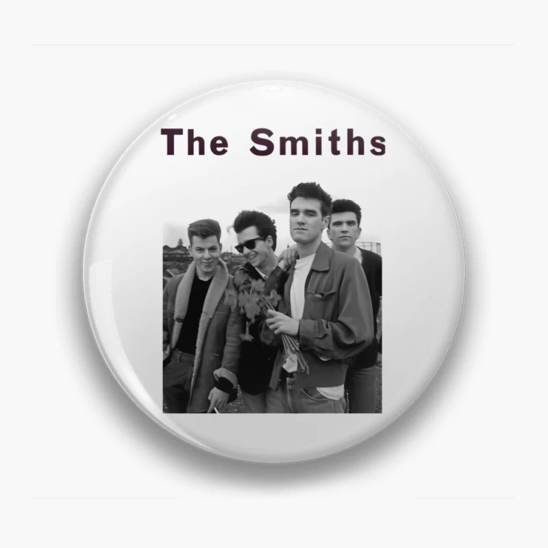 The Smiths: Iconic 1980s British Indie Rock Band Portrait Pin