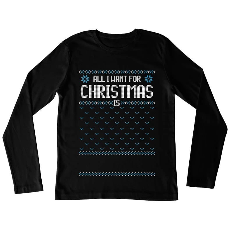 Pull de Noël - Wishlist Femme Manches Longues T-Shirt