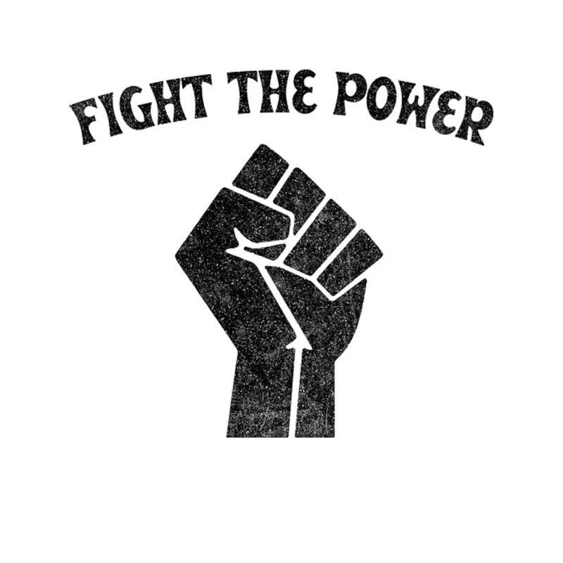 Fight The Power - FadedVintage Style Black Power Fist Tapestry