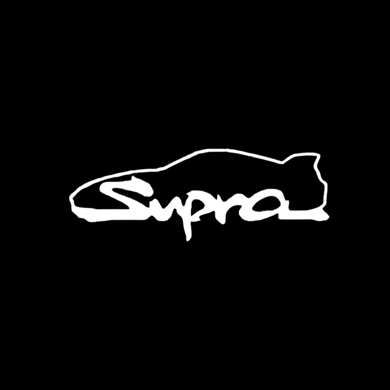 Toyota Supra Logo Minimalist Outline Design Desk Mat