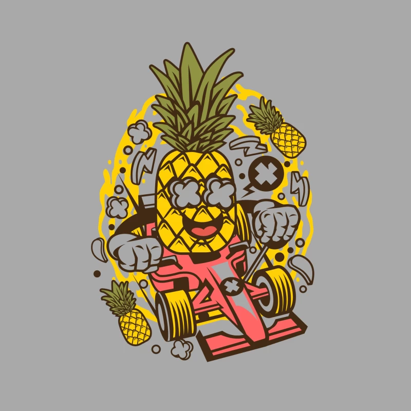 Ananas Rigolo Pilote Homme Sweat à capuche