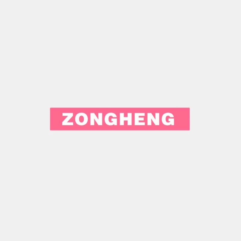 ZONGHENG-Logo auf rosa Hintergrund Herren Tanktops