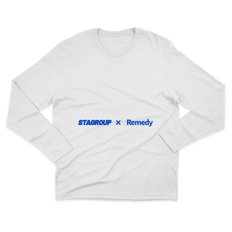 Stagroup und Remedy Kollaboration Logo Herren Langarm T-Shirt