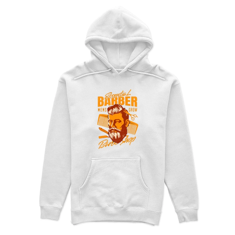 Design de salon de coiffure avec barbe et peigne Femme Sweat à capuche