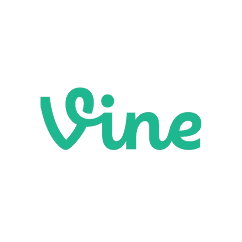 Vine Social Media Platform Green Logo Pin