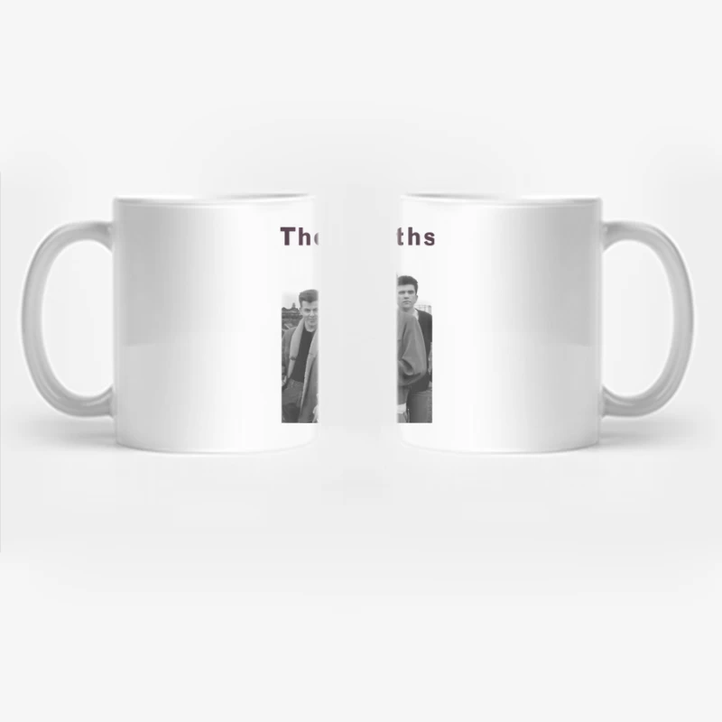 The Smiths: Iconic 1980s British Indie Rock Band Portrait Coffee Mug