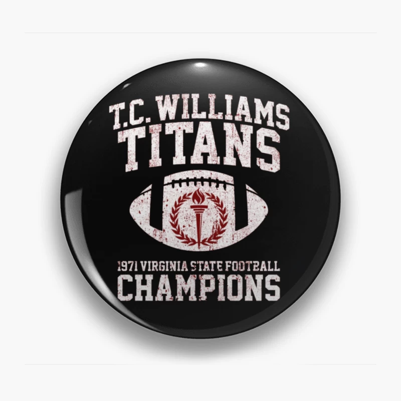 T.C. Williams Titans 1971 Football Pin