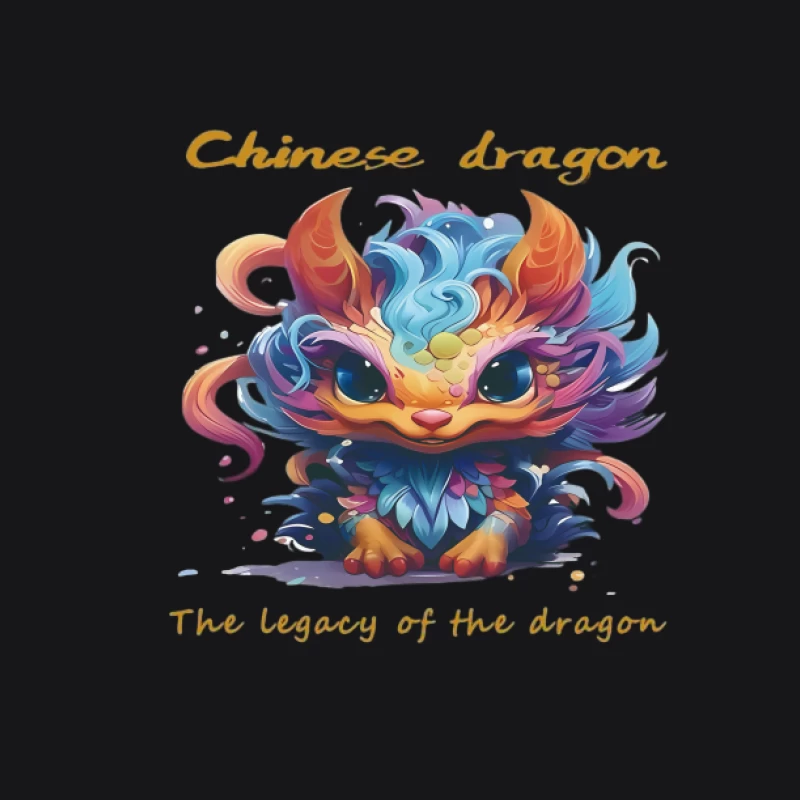 Farbenfroher chinesischer Drache Herren Pullover Hoodie