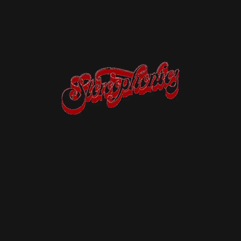 Retro Stereophonics Red Cursive Logo Typography Desk Mat