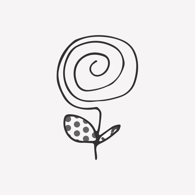Fleur abstraite spirale Femme T-Shirt
