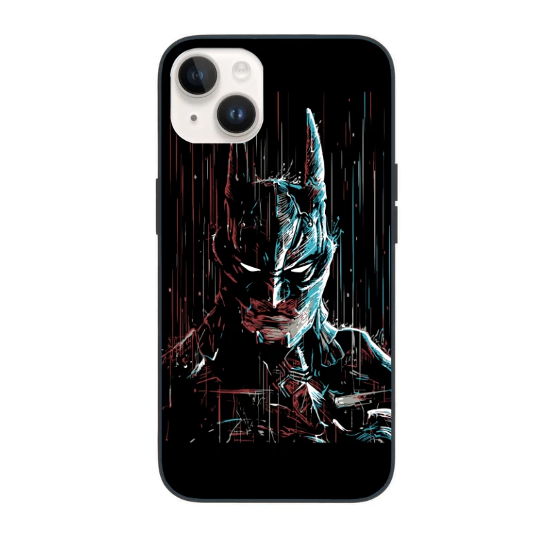 Abstract Digital Art of Batman iPhone Case