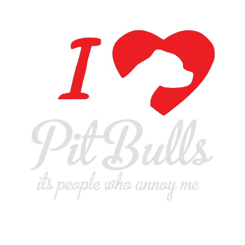 I Love Pitbulls Its People That Annoy Me Tapestry
