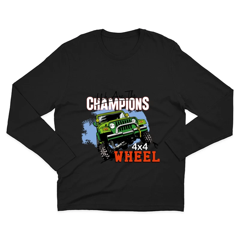 Geländeabenteuer mit 4x4 Fahrzeug Herren Langarm T-Shirt