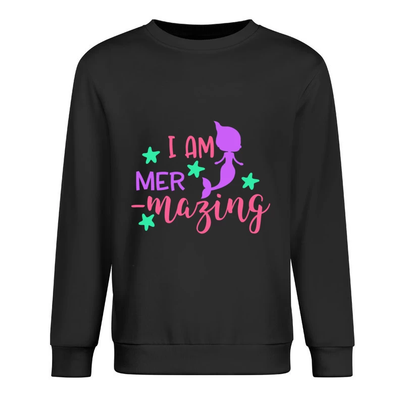 Je suis incroyable, sirène magique colorée Homme Sweat-shirt à enfiler