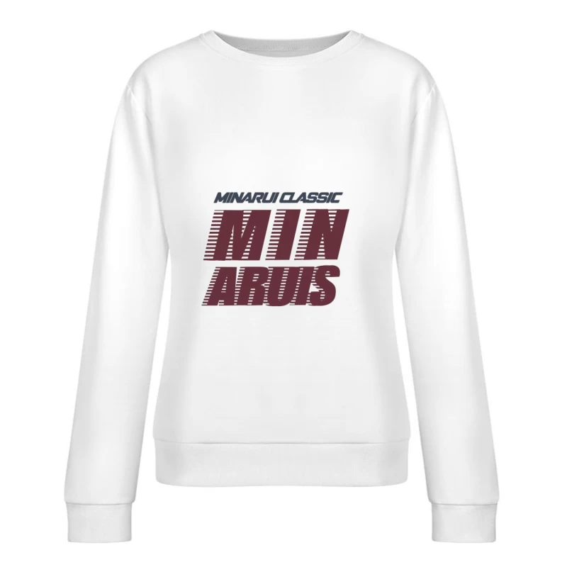 Design del Logo Minarui Classico Felpa pullover Donna