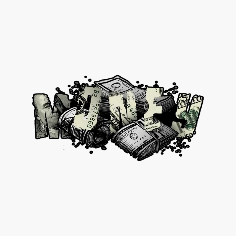 Money Illustration Cotton Tote Bag