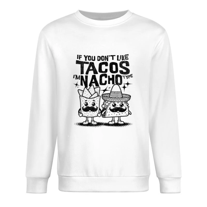Witziges Taco und Nacho Design Herren Pullover Sweatshirt