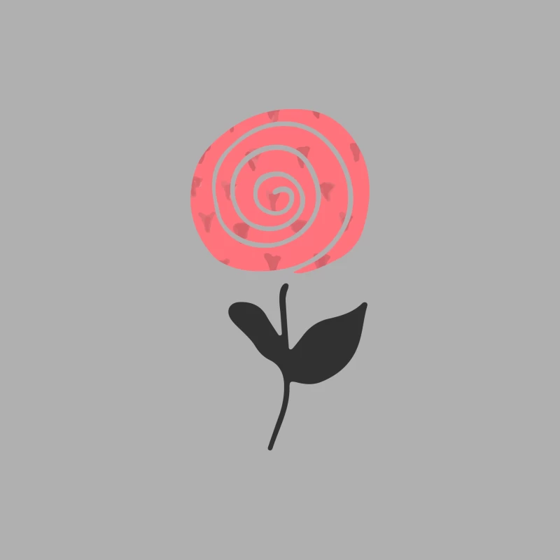Fleur abstraite avec spirale rose Homme Débardeur