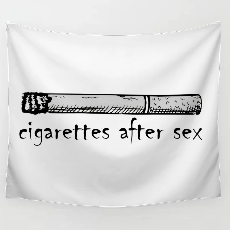 Cigarettes After Sex Logo Black Tapestry