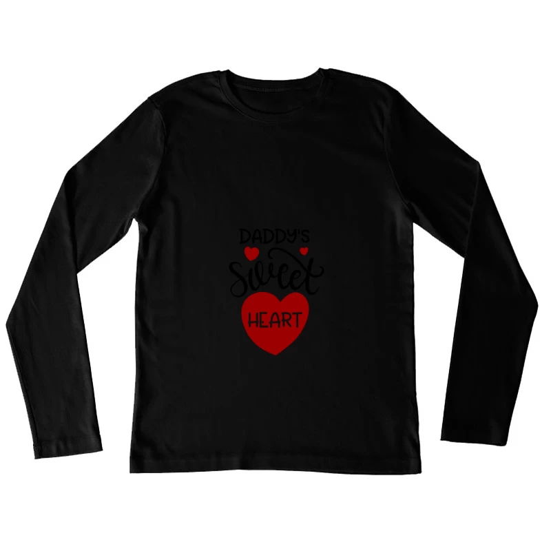 Motif d'amour avec cœur rouge Femme Manches Longues T-Shirt
