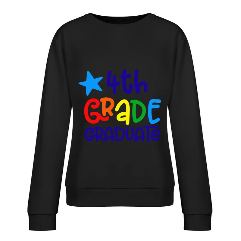 Diplôme de 4ème année coloré Femme Sweat-shirt à enfiler