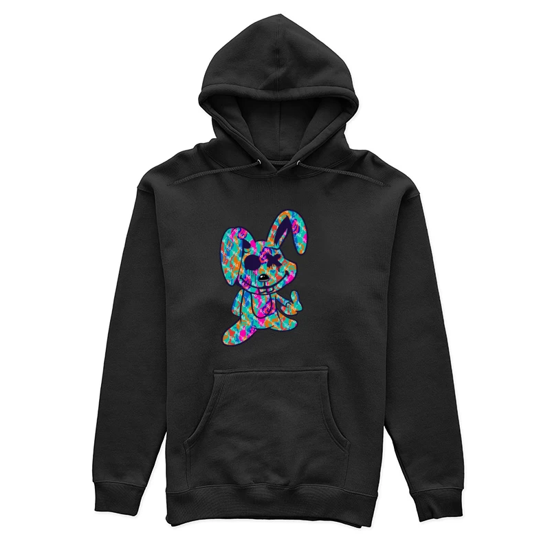 Bunter Graffiti-Hase Damen Pullover Hoodie